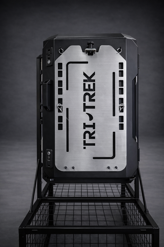 Tri-Trek OUTLAND RAPTOR Rear Storage Box Storm Silver Color