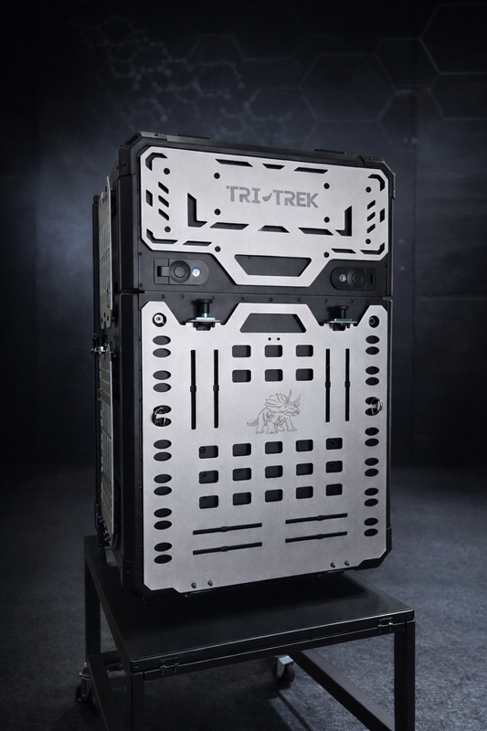 Tri-Trek OUTLAND PRO Sprinter Van Rear Storage Box Storm Silver