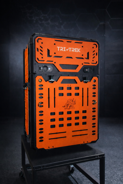 Tri-Trek OUTLAND PRO Sprinter Van Rear Storage Box Outland Pro Tril Orange