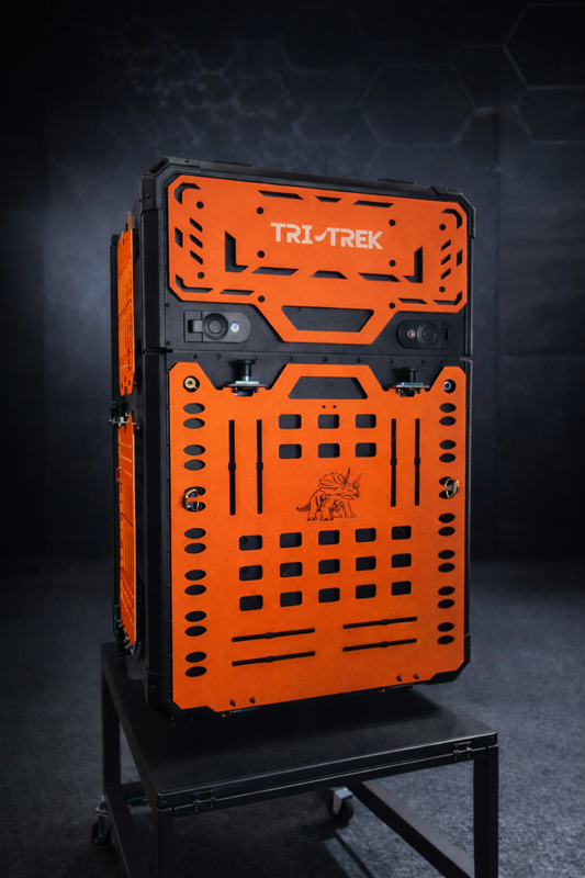 Tri-Trek OUTLAND PRO Sprinter Van Rear Storage Box Outland Pro Tril Orange